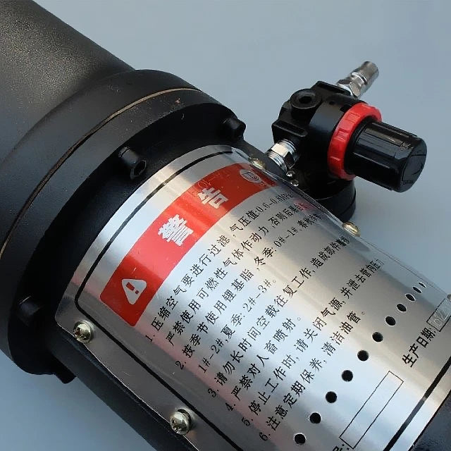 45L Pneumatic Grease Pump High Pressure Operated Grease Dispenser Pneumatic Lubricator Bucket Pump 70:1 Air Grease Lubricator