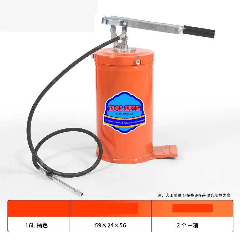 High Quality 10L Manual Pressure Lubrication Transmission Oil Grease Bucket Pump Hand Pressure Oil Pump