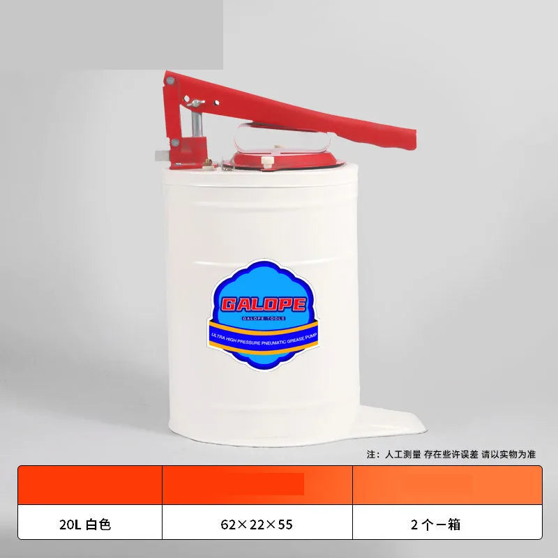 High Quality 10L Manual Pressure Lubrication Transmission Oil Grease Bucket Pump Hand Pressure Oil Pump