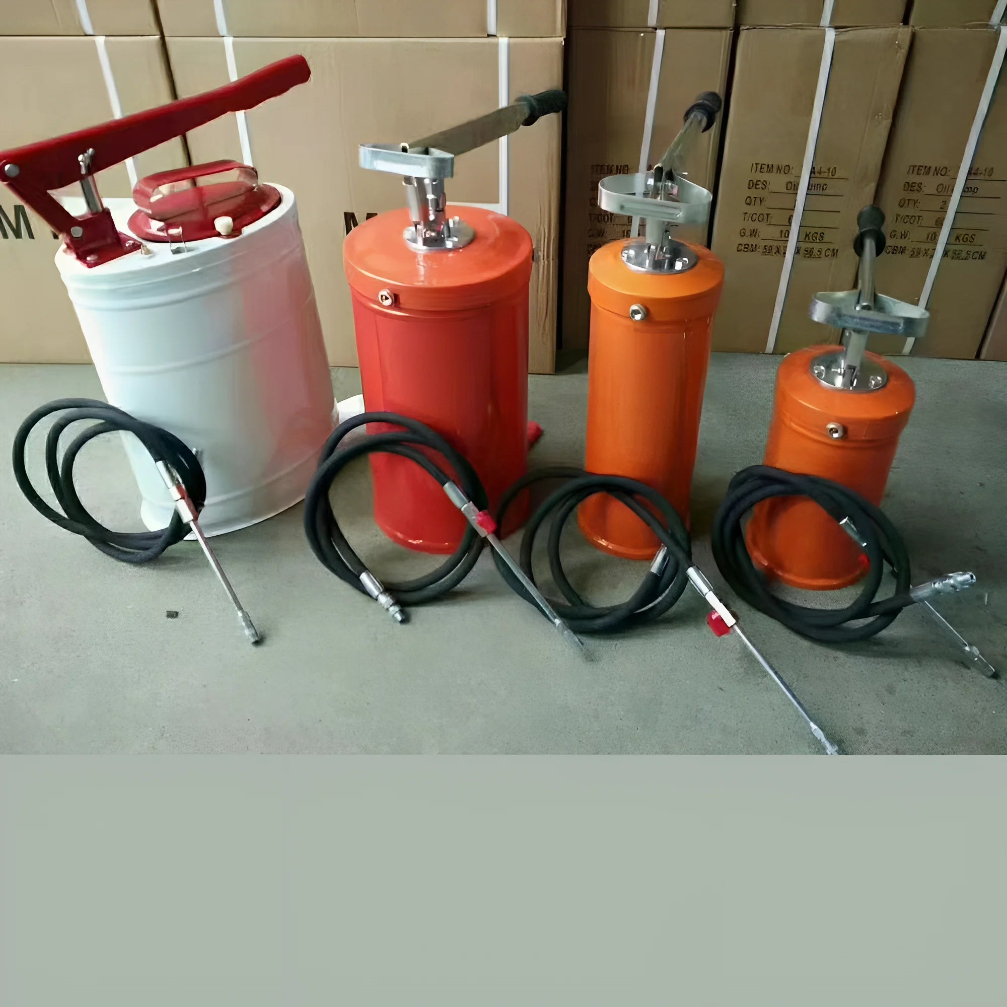 High Quality 10L Manual Pressure Lubrication Transmission Oil Grease Bucket Pump Hand Pressure Oil Pump