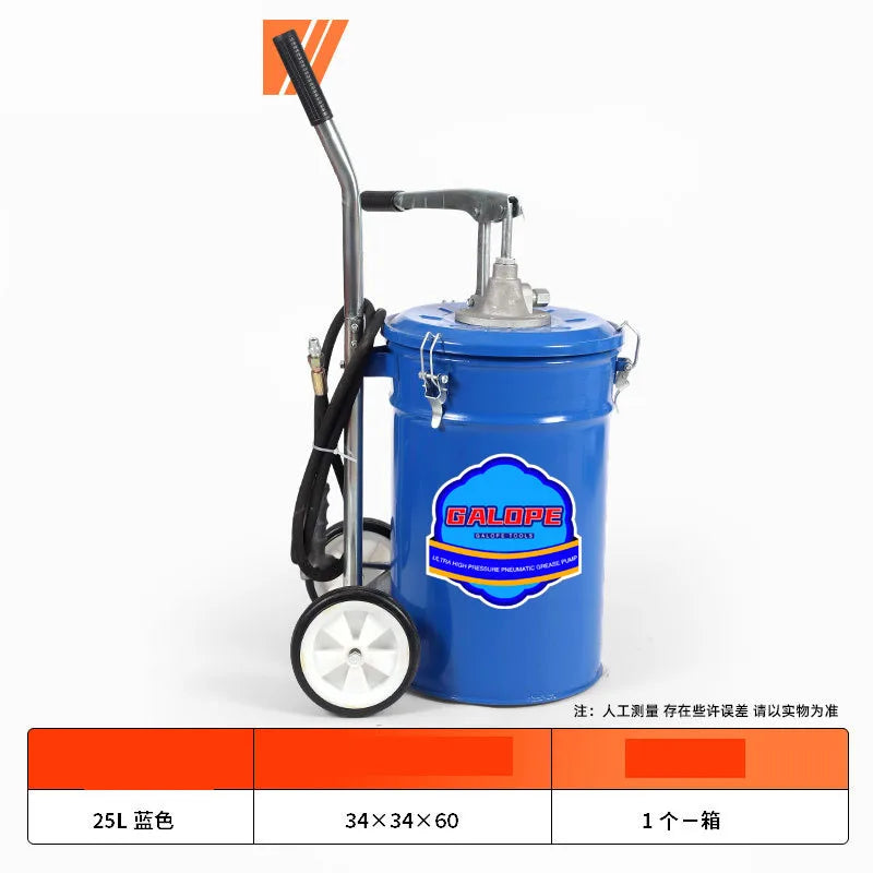 High Quality 10L Manual Pressure Lubrication Transmission Oil Grease Bucket Pump Hand Pressure Oil Pump