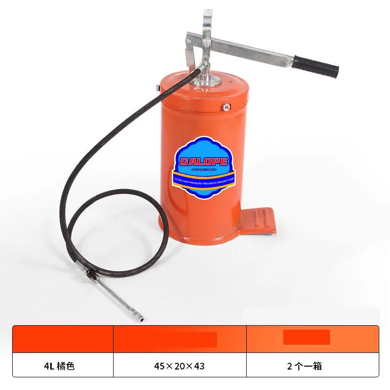 High Quality 10L Manual Pressure Lubrication Transmission Oil Grease Bucket Pump Hand Pressure Oil Pump